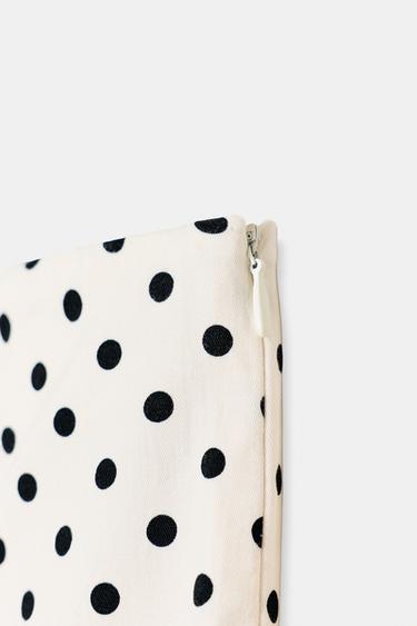 PANTALON CAPRI À POIS - Blanc / Noir de Zara - Image 5