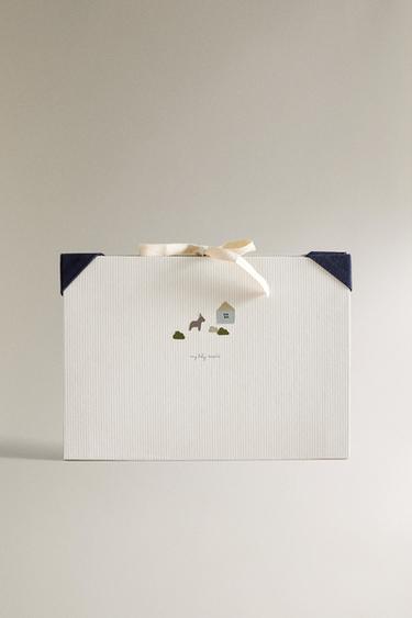 Zara BABY DONKEY DOCUMENT FOLDER - Light beige - Image 0