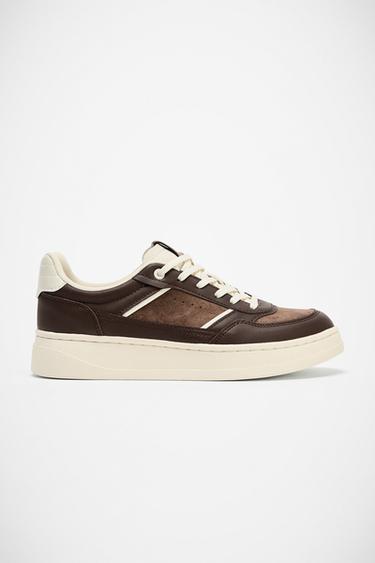 TÊNIS COMBINADOS - Marrom da Zara