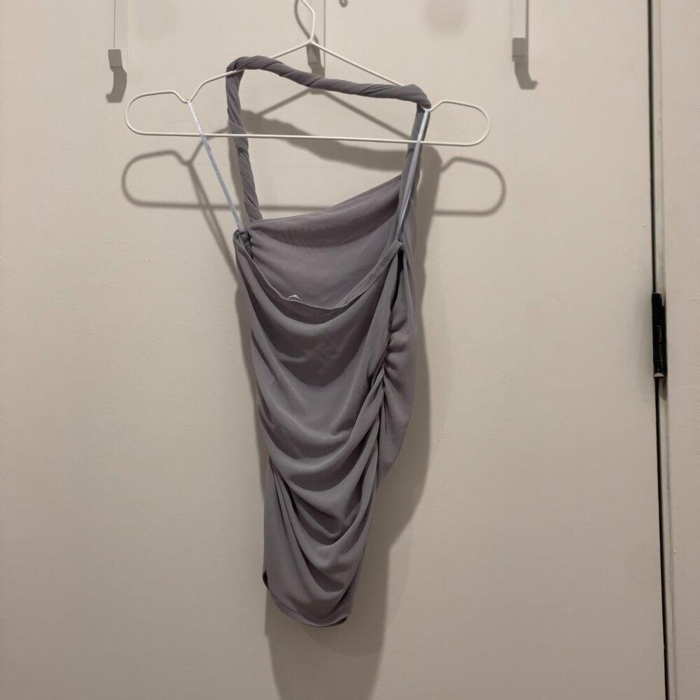 ASYMMETRIC HALTER TOP - Image 3