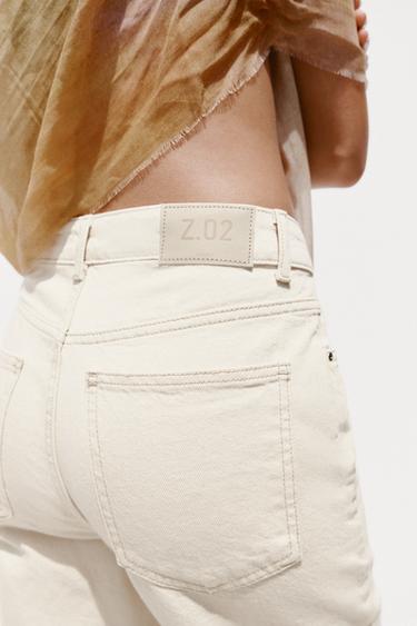 JEANS Z.02 STRAIGHT ANKLE HIGH-WAIST - Ecru by Zara - Image 5