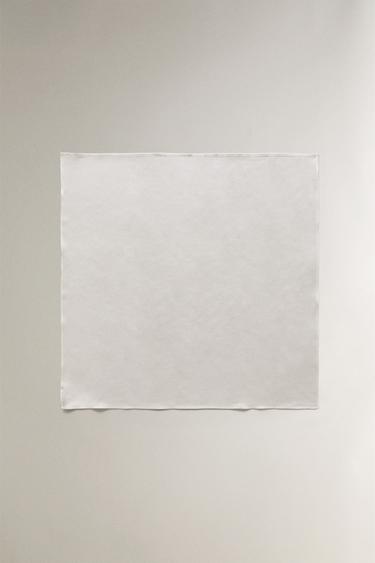 MULBERRY SILK HEAD SCARF - Ivory by Zara - Image 1