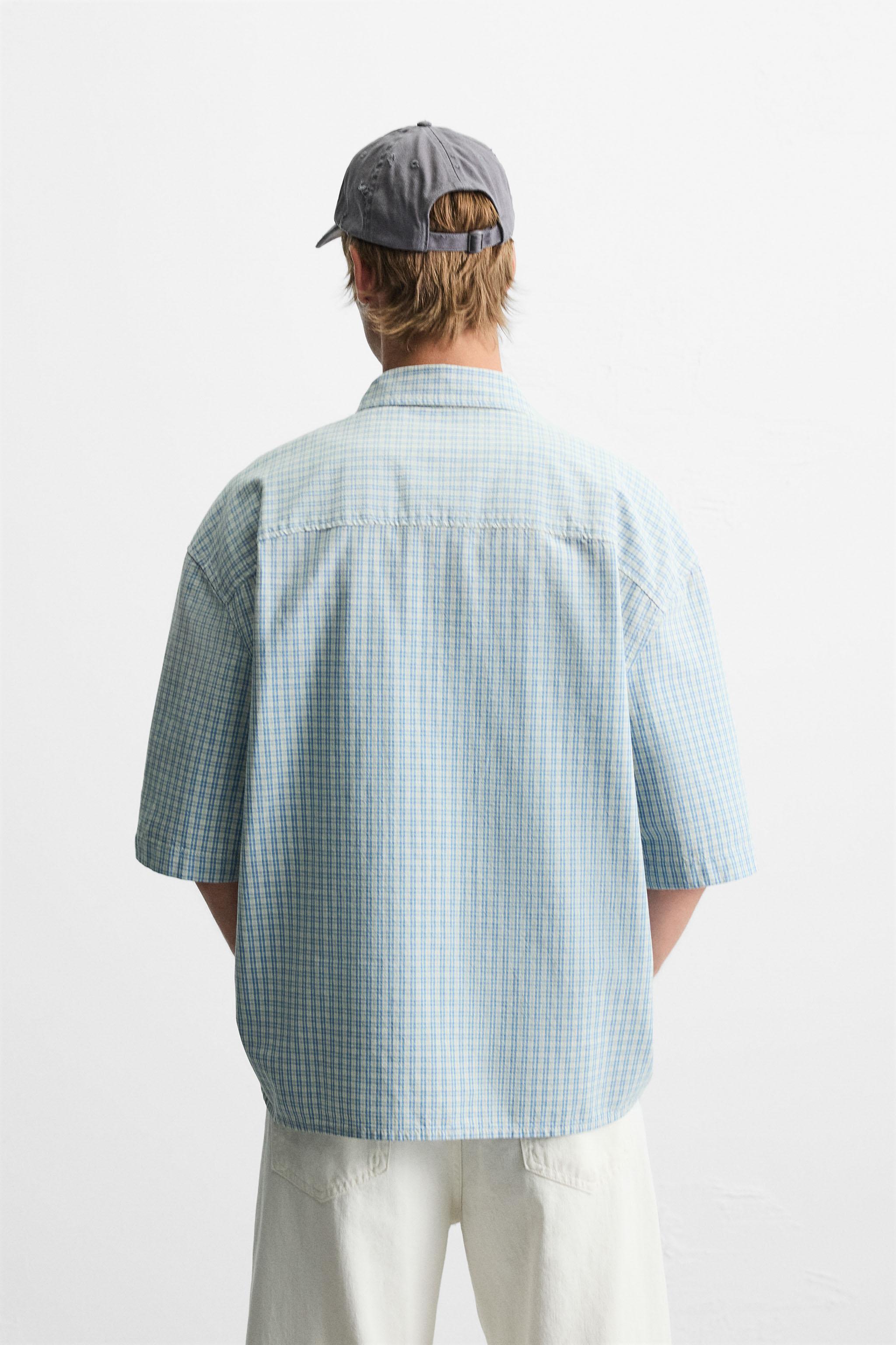 RELAXED FIT PLAID SHIRT