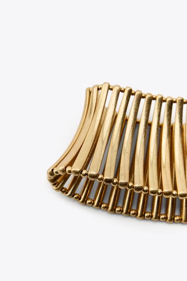 COLLIER CHOKER PIÈCES MÉTALLIQUES - Doré de Zara - Image 4