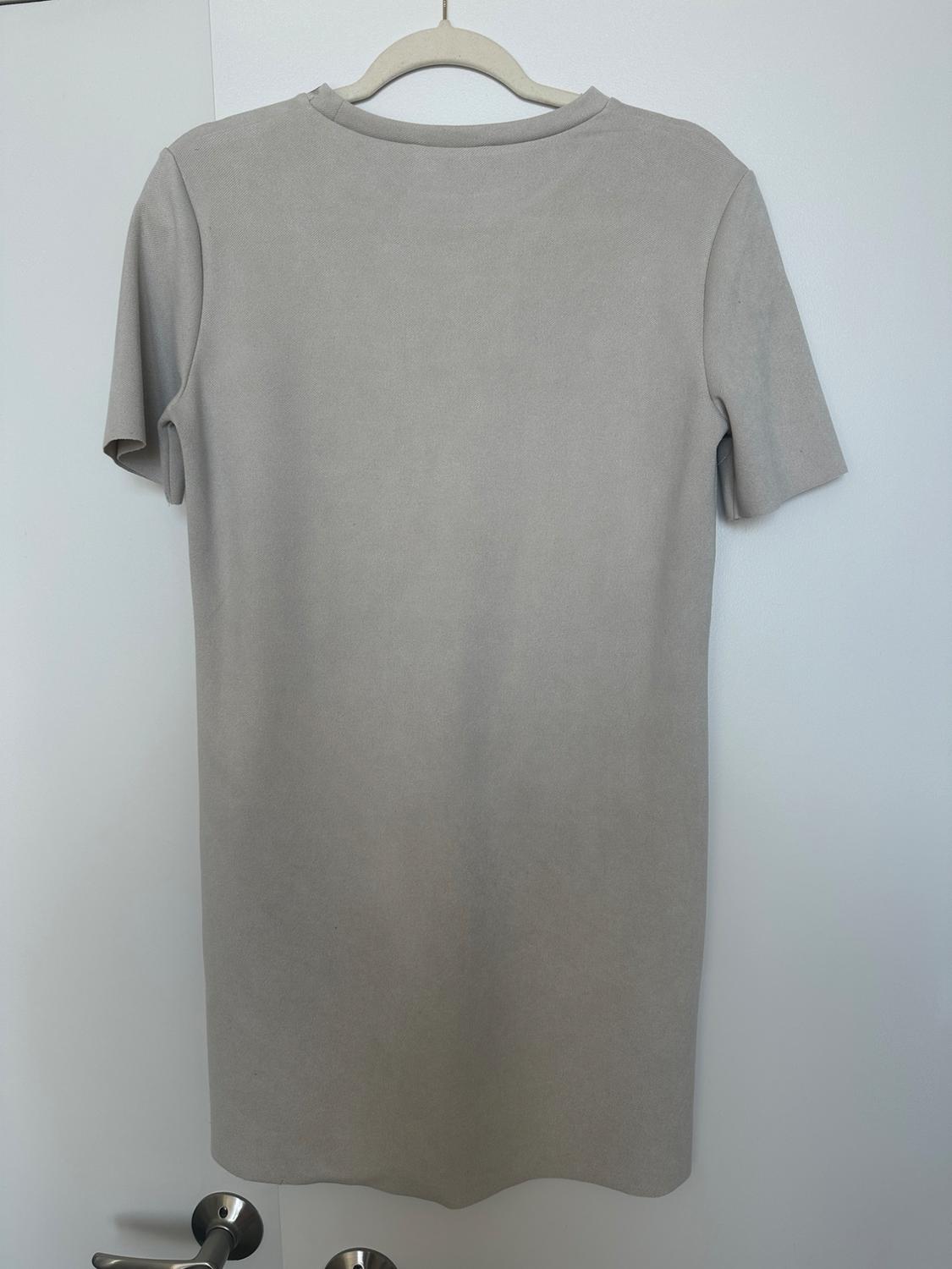 MOCK NECK FAUX SUEDE DRESS - Image 2