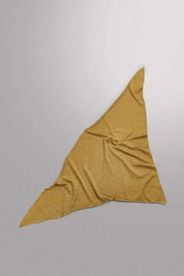 Zara WOOL BLEND BANDANA - Oil - Image 0