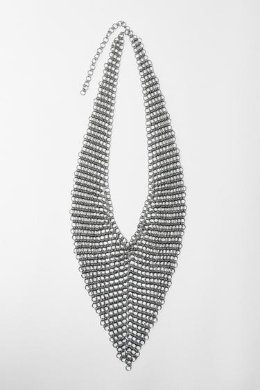 Zara MESH METAL BELT - Silver