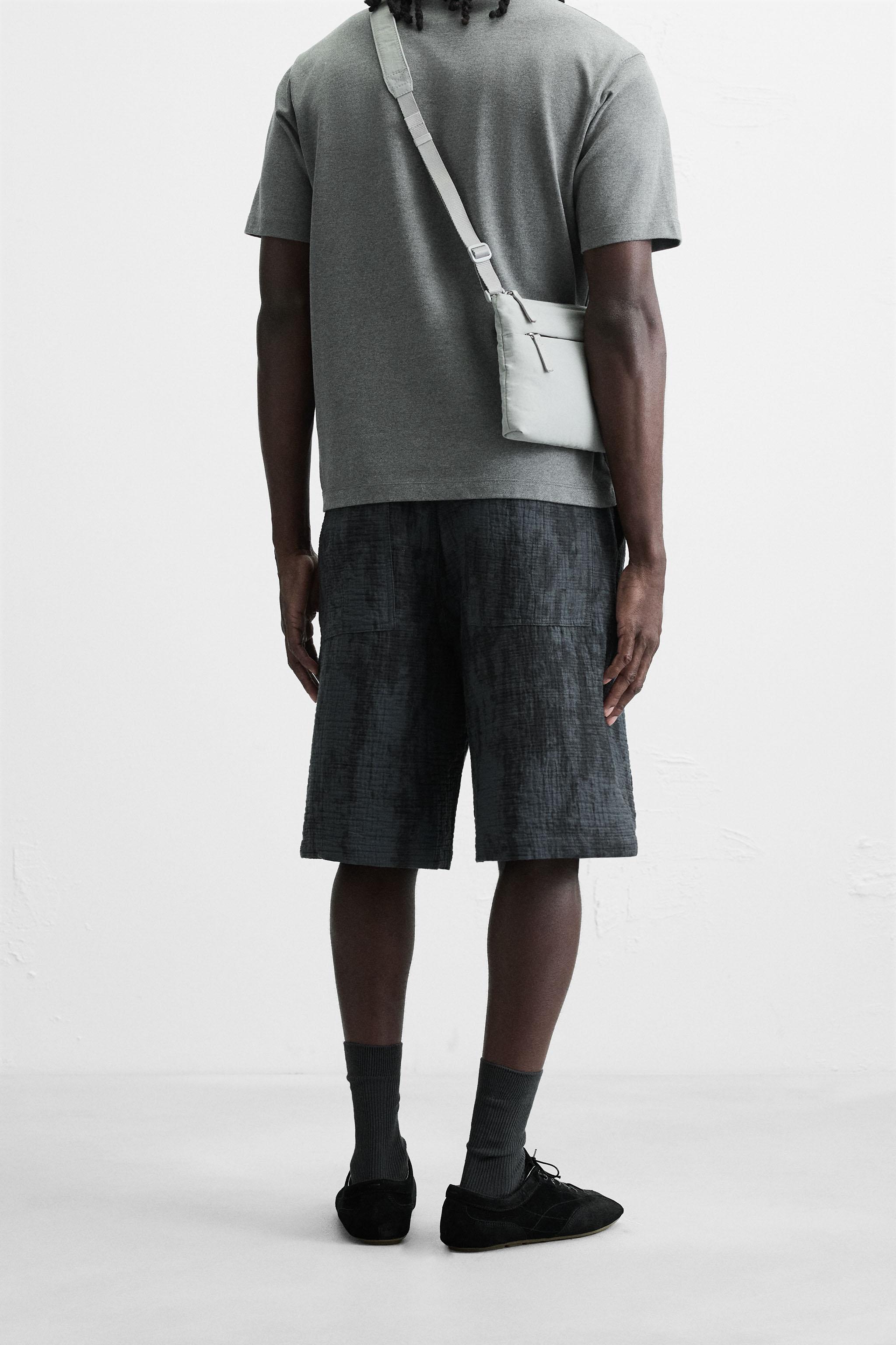BERMUDA STRUCTURÉ IMPRIMÉ TIE AND DYE
