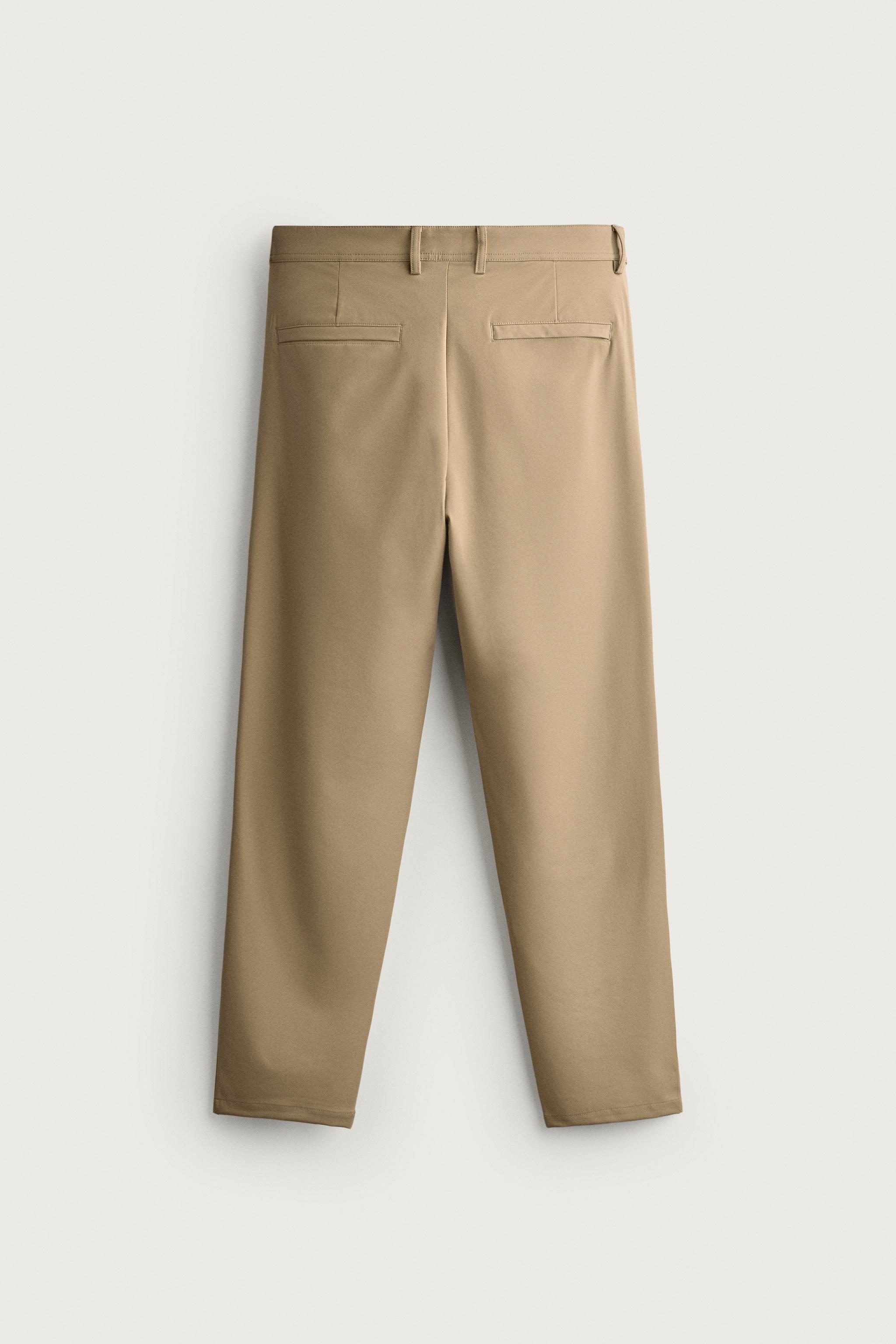 COMFORT TECHNICAL PANTS — taupe brown