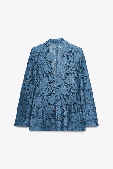 LACE BLAZER - Blue by Zara - Image 5