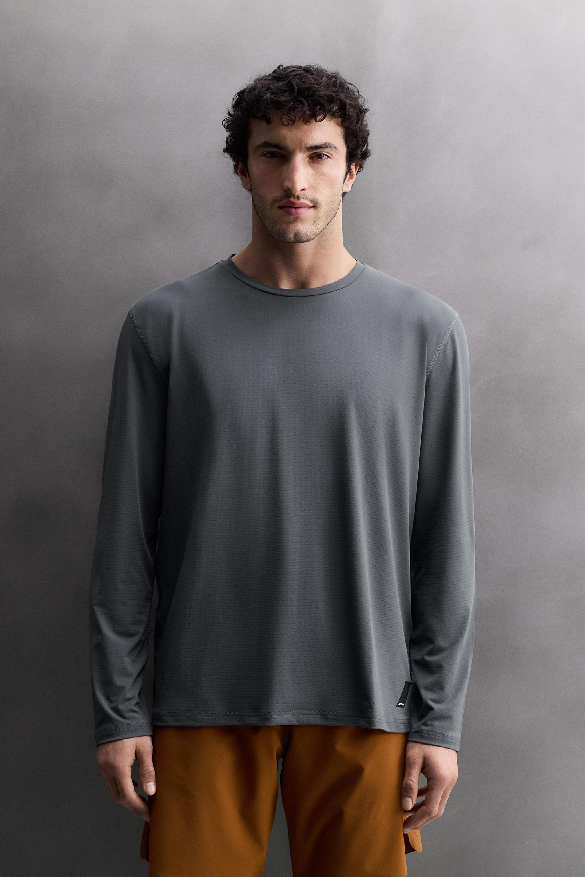 ウェア ELECTRIC VARIAL DRY L/S TEE BASIC TECHNICAL LONG SLEEVE T-SHIRT - Blue / Steel | ZARA South Africa