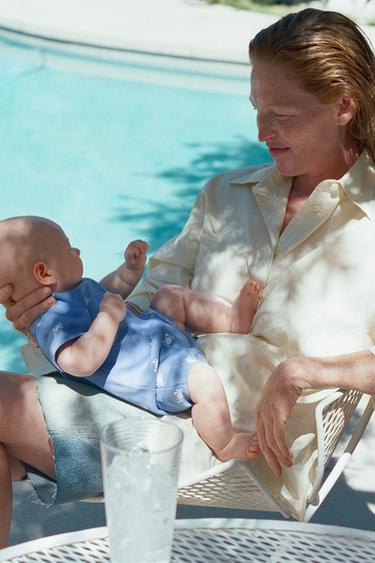 CRAB TEXTURED ROMPER - Blue/White by Zara - Image 5