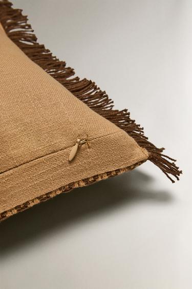 HOUSSE DE COUSSIN CHEVRON - Marron de Zara - Image 3