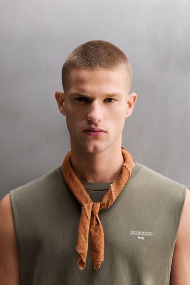 LIGHTWEIGHT COTTON BANDANA - Ochre by Zara - Image 0