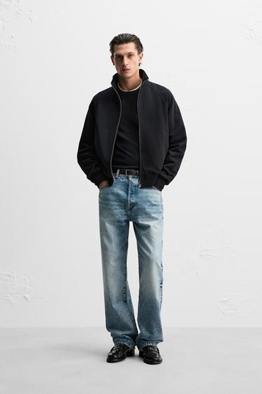 SUDADERA HEAVY WEIGHT CREMALLERA - Marino oscuro de Zara - Imagen 0