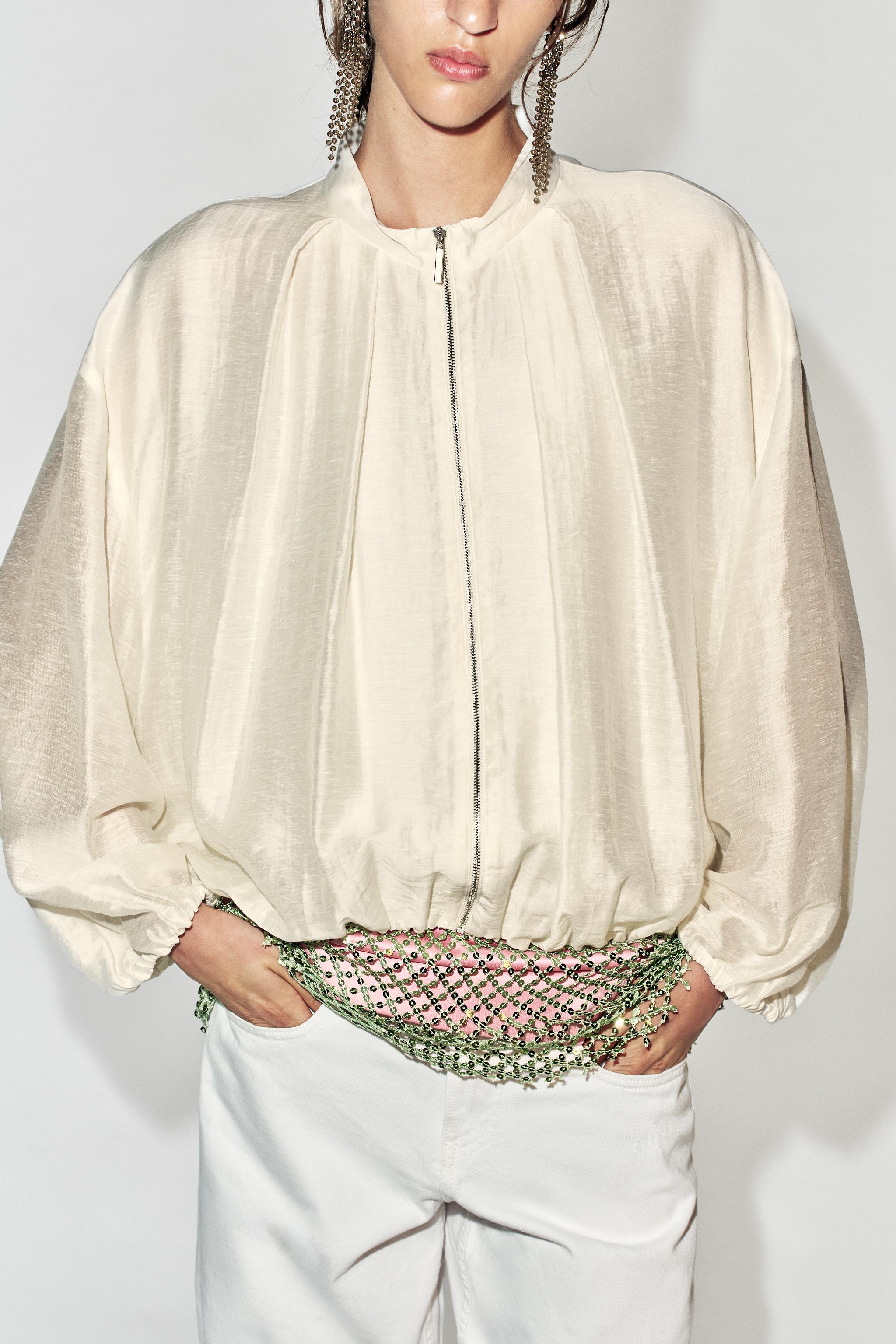 Zara Pilili Bomber Ceket görsel 4