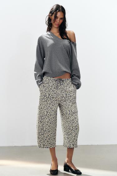 ANIMAL PRINT POCKET PANTS — Leopard 2