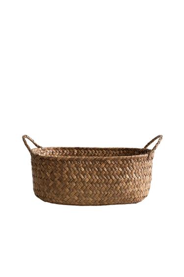 SEGRASS BASKET WITH HANDLES - Light beige by Zara