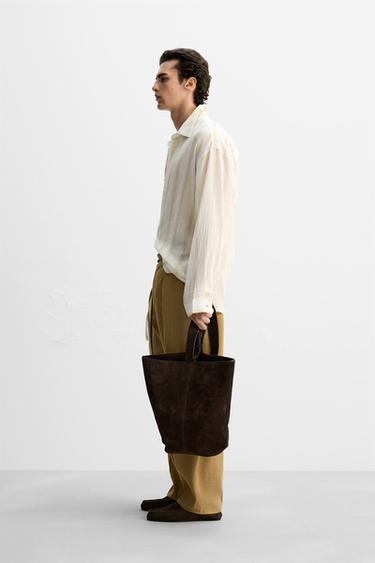 CHEMISE FLUIDE À NOEUD - Blanc cassé de Zara - Image 3
