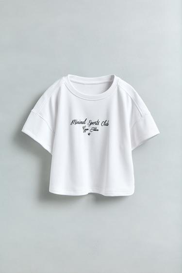 T-SHIRT MIT MODAL - Weiß von Zara