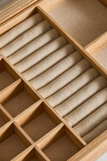 BOÎTE À BIJOUX BOIS - Beige clair de Zara - Image 2