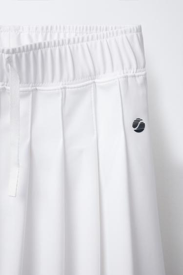 BOX PLEAT BERMUDA SKORT - White by Zara - Image 2