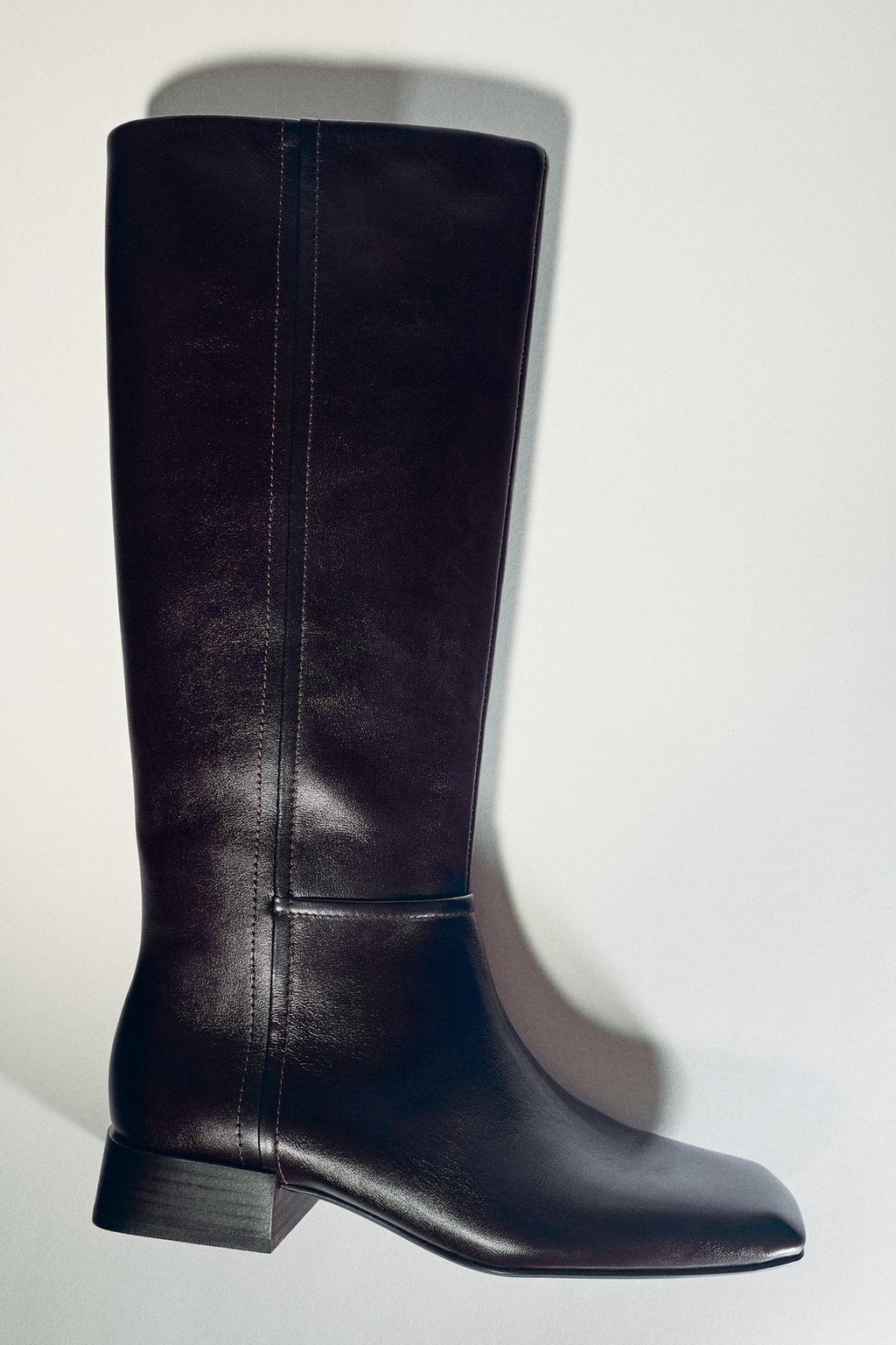 LIMITED EDITION LEATHER SQUARE TOE BOOTS