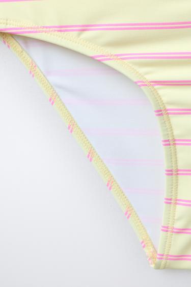 6-14 ANS/ MAILLOT DE BAIN DEUX PIÈCES À RAYURES HELLO KITTY © SANRIO - Jaune clair de Zara - Image 3