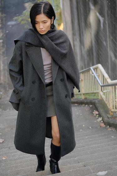 ソフトオーバーサイズコートグレーZaraのソフトオーバーサイズコート - グレー