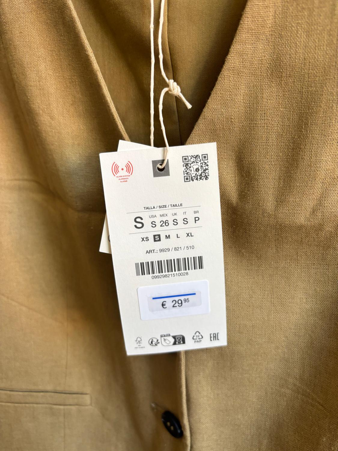 TAILORED LINEN BLEND WAISTCOAT - Image 6