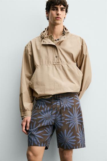 BLOUSON KANGOUROU RELAXED FIT À CAPUCHE - Beige de Zara - Image 5