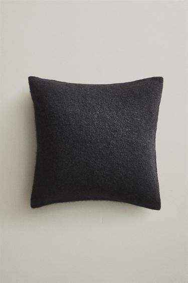 KNIT CUSHION COVER - Anthracite grey by Zara