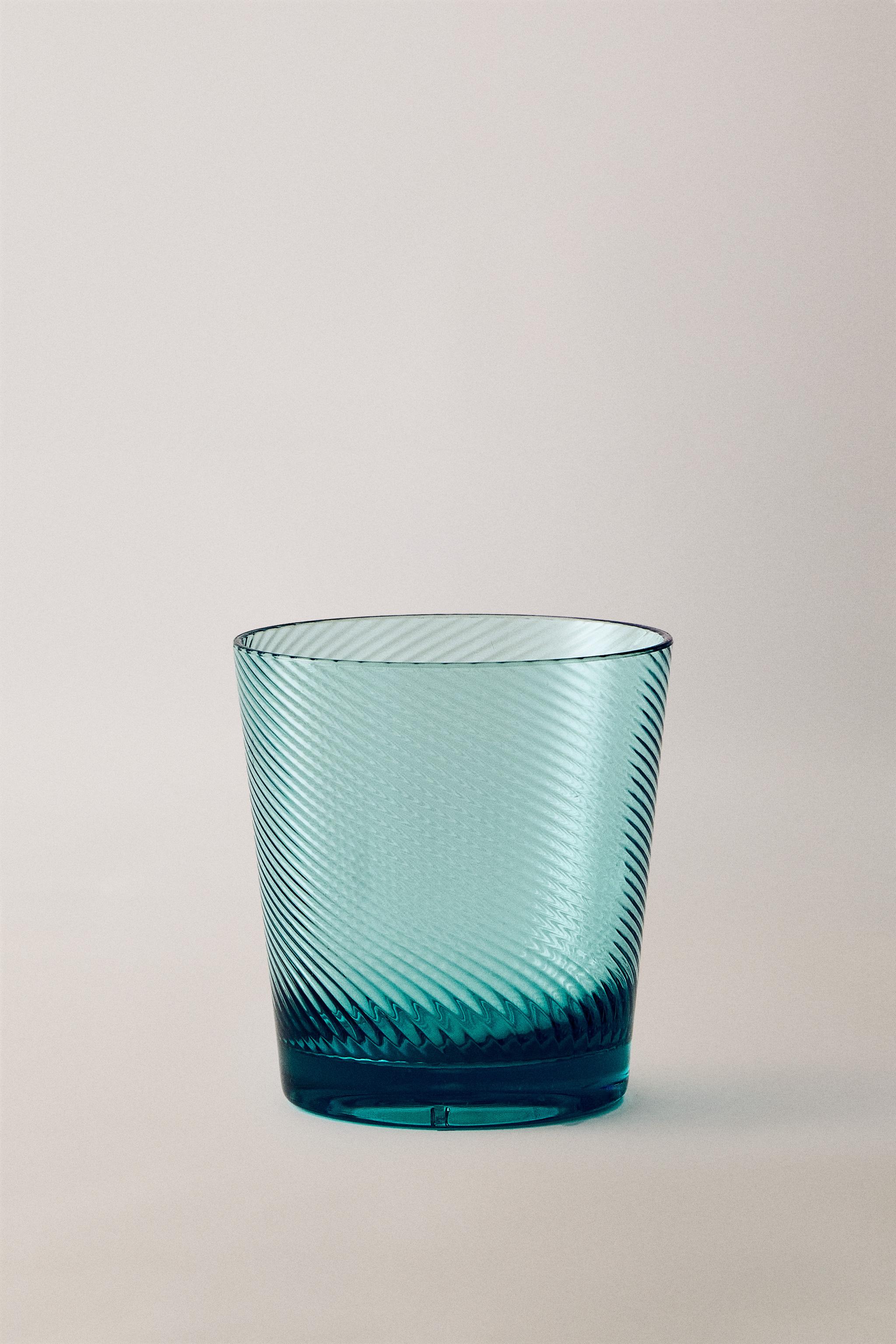 ACRYLIC LINE TUMBLER — Turquoise