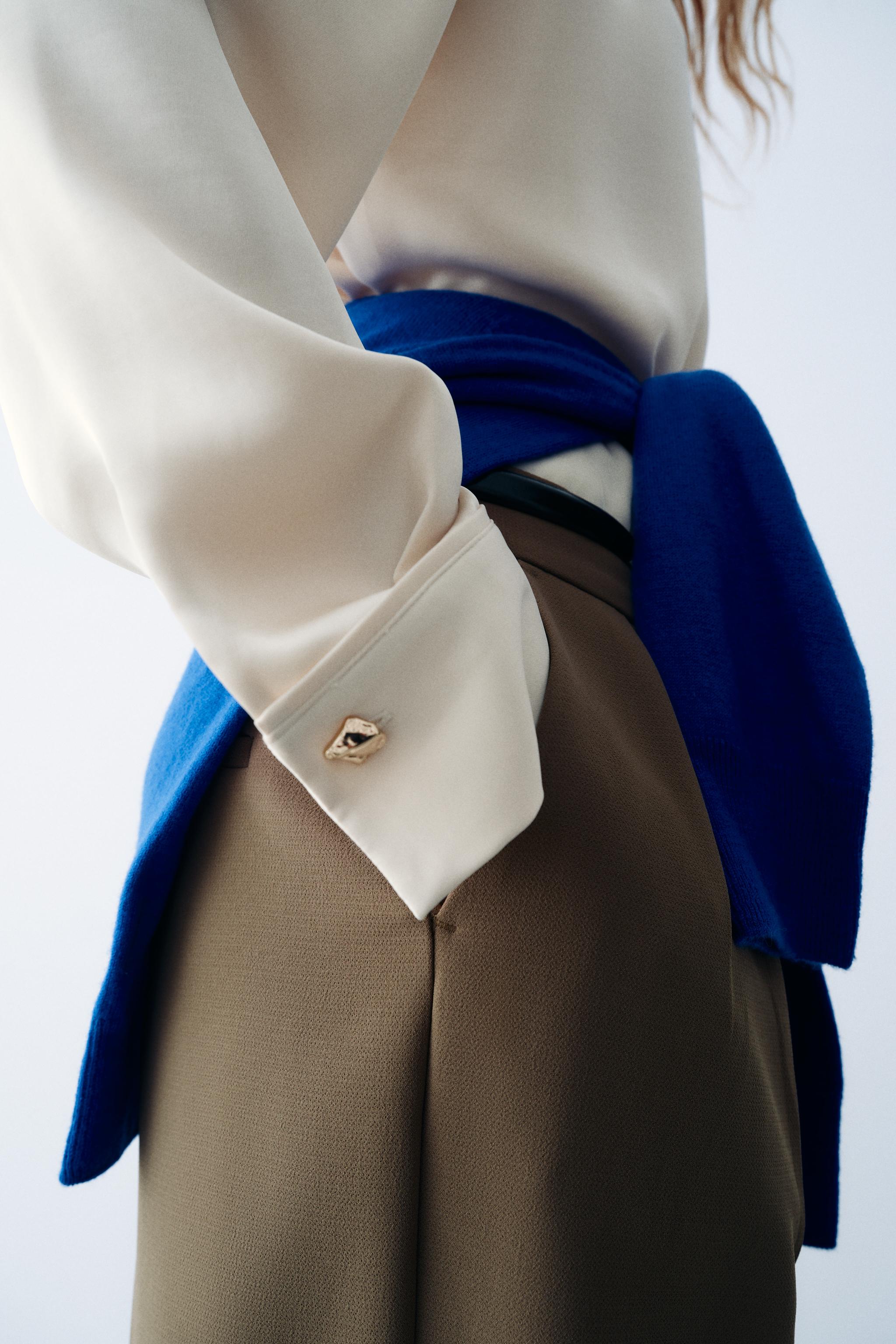 GOLD BUTTON SATIN SHIRT