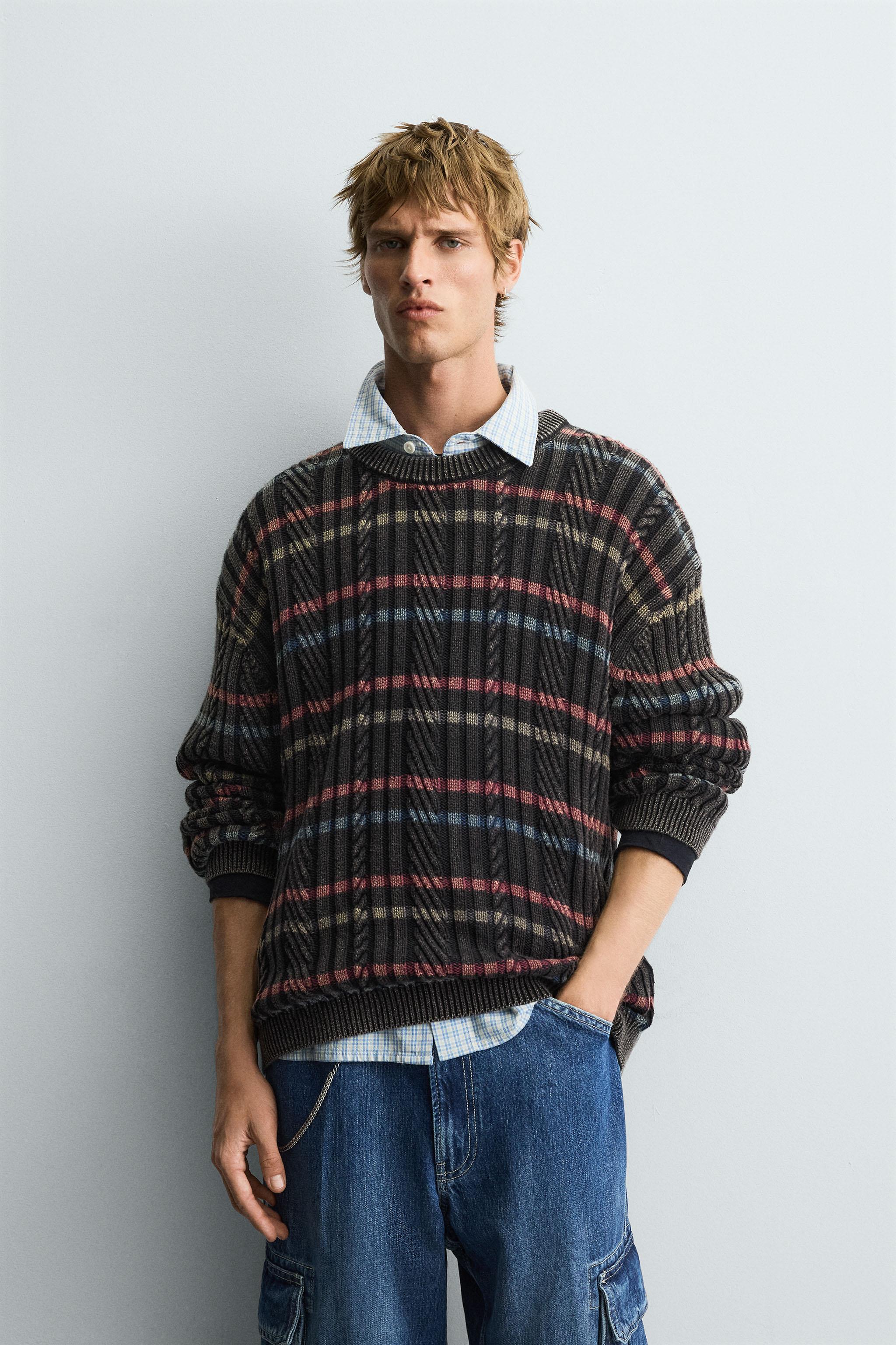 【極美品】春夏物 CIRCOLO ニット ジャケット 46 M 黒白 ストライプ 比翼ノーカラージャケット（ニット）｜STRASBURGO OUTLET