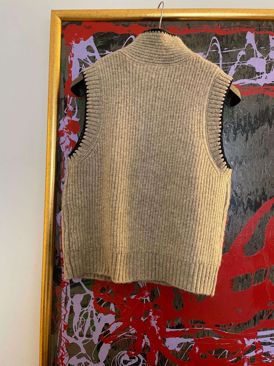 GILET IN MAGLIA CON SCIARPA INTEGRATA - Image 8
