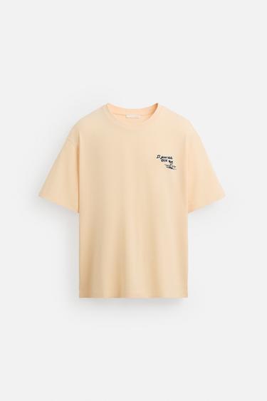 CONTRAST PRINT T-SHIRT - Vanilla by Zara
