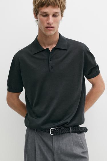 Zara Wool blend knit polo shirt - 843