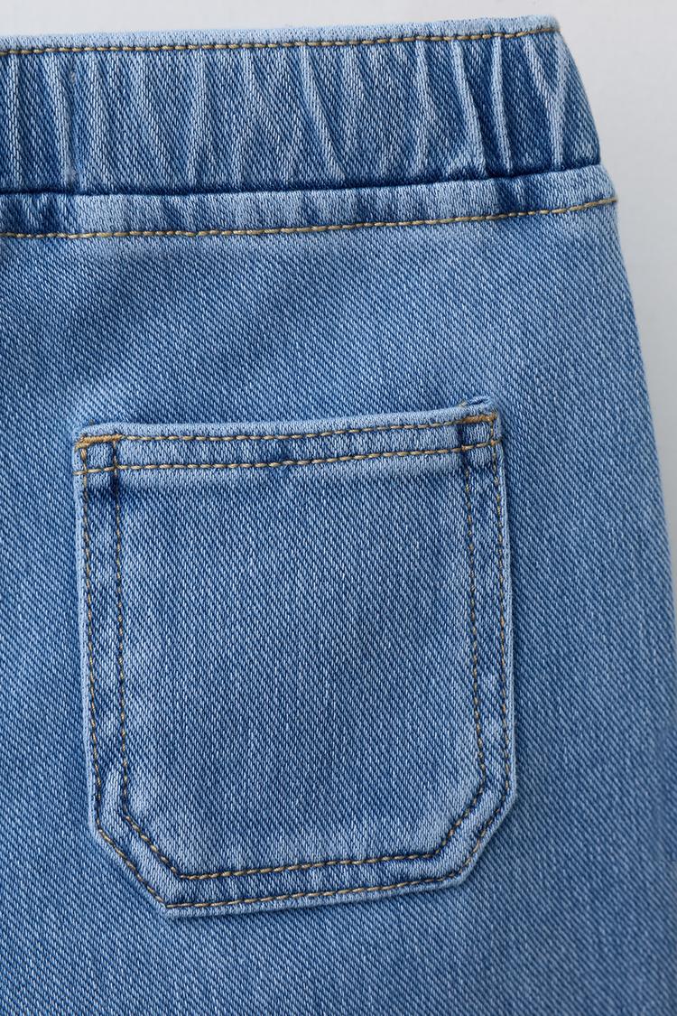 Leggings de denim acampanados 4