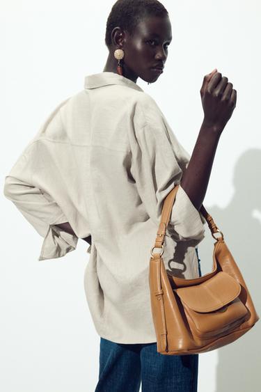 MALA BOLSO ALÇA DUPLA - torrado da Zara