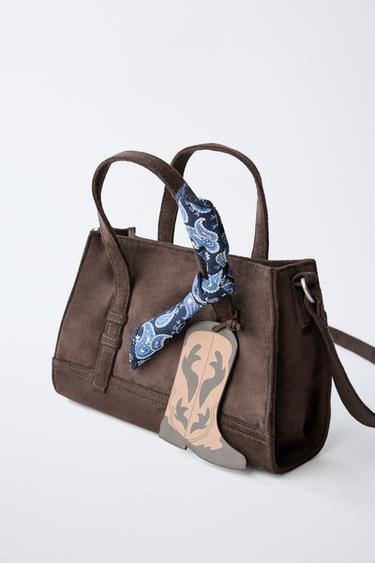 SAC BANDOULIÈRE CHARM BOTTES - Marron de Zara - Image 2