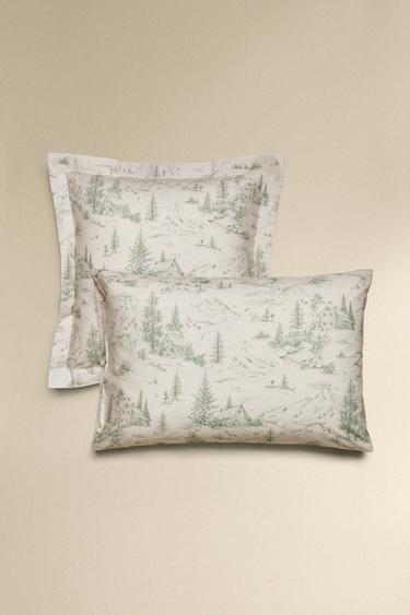 KOPFKISSENBEZUG PERKAL TOILE DE JOUY WEIHNACHTEN - Beige von Zara - Bild 0