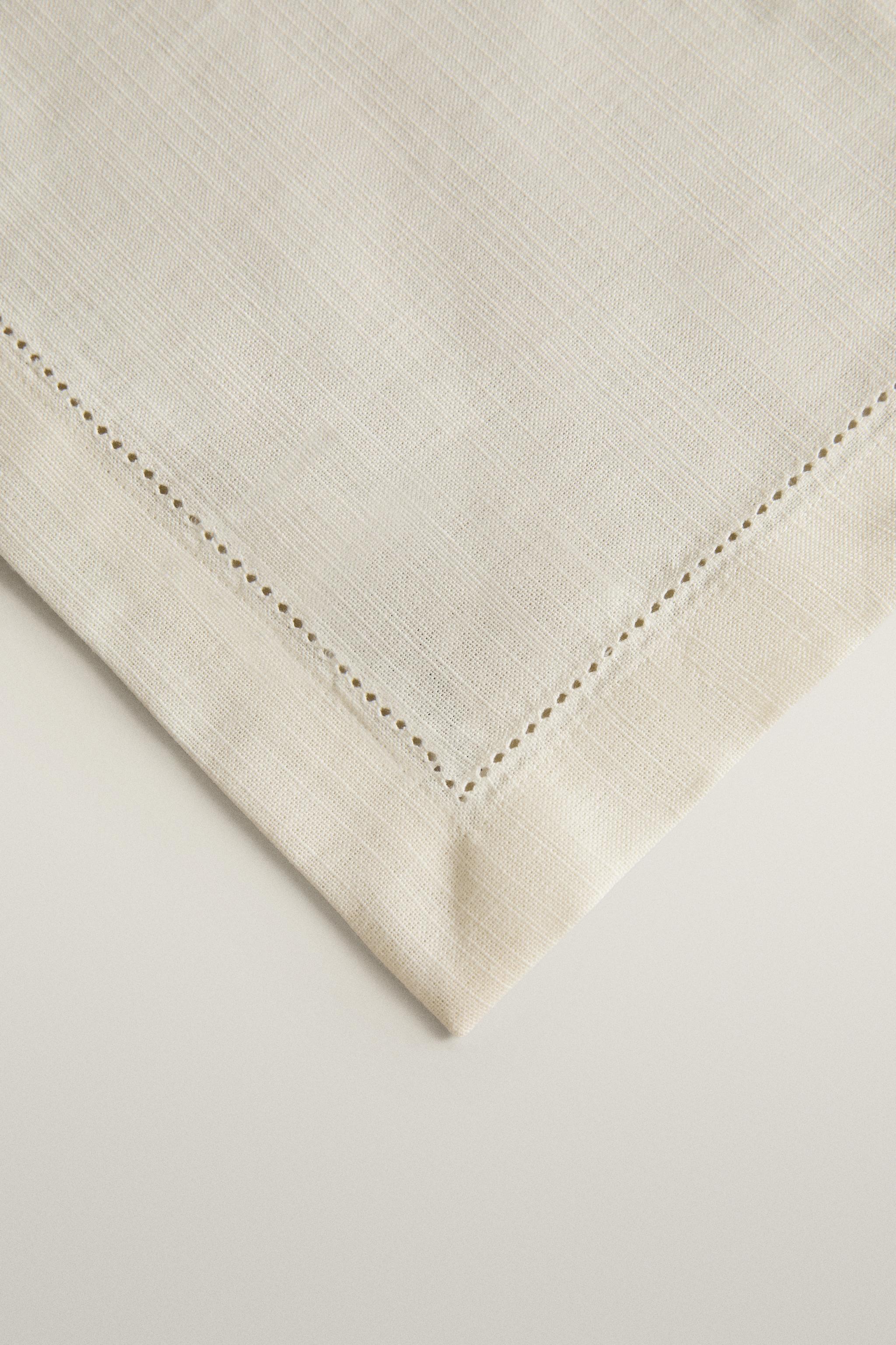 SERVIETTE DE TABLE COTON JOUR ÉCHELLE