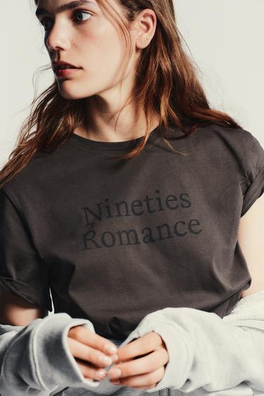 T-SHIRT INSCRIPTION - Chocolat de Zara - Image 3