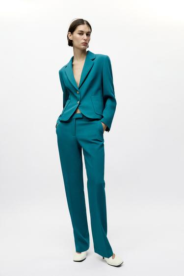 PATCH POCKET BLAZER - Duck blue by Zara - Image 0