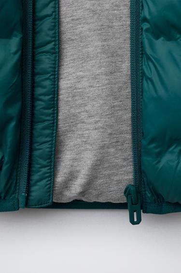 BLOUSON LÉGER DÉPERLANT - Vert / Bleu de Zara - Image 7