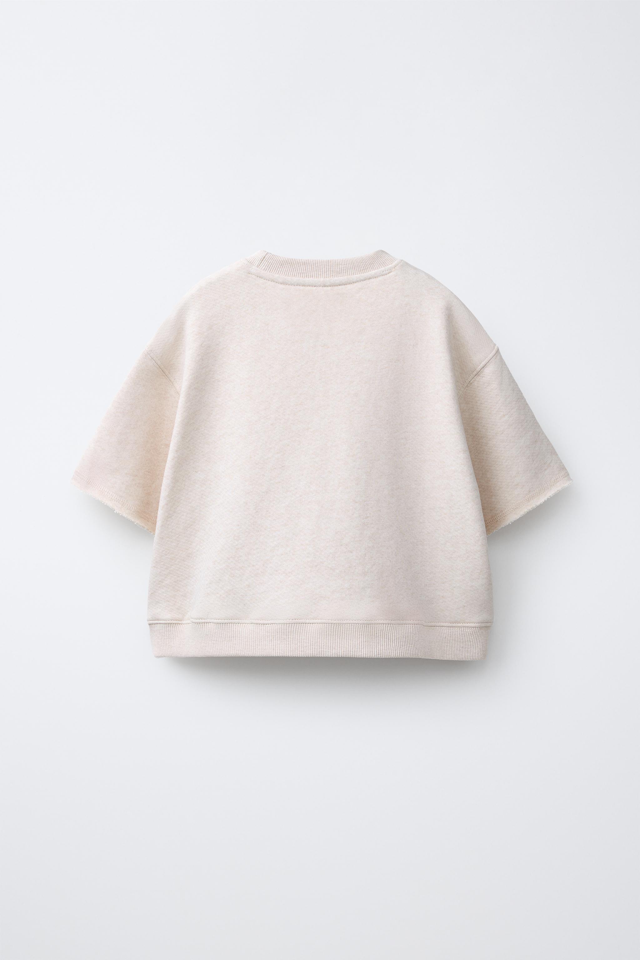 JOGGING PLUSH T-SHIRT — Sand / Marl