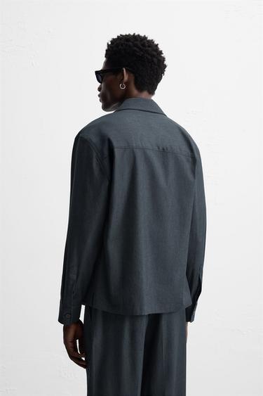 SURCHEMISE RELAXED FIT - Bleu de Zara - Image 2