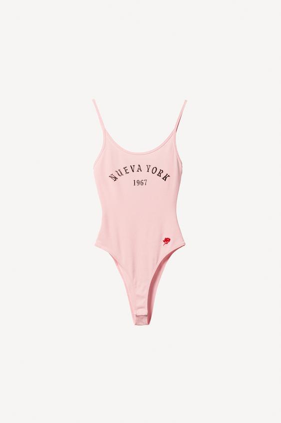 WILLY CHAVARRIA X ZARA FRONT TEXT BODYSUIT from Zara - $45.90