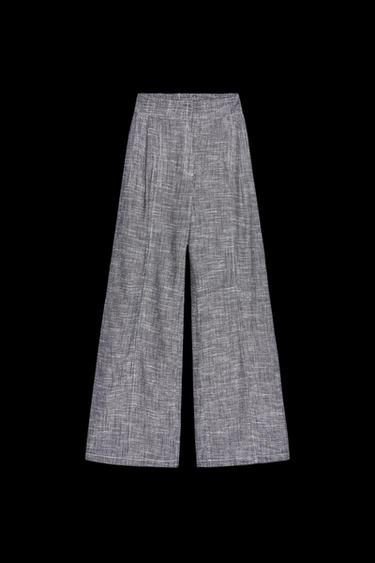 WEITE LEINENHOSE - Indigoblau von Zara - Bild 0